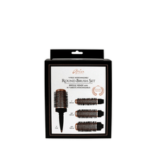 Load image into Gallery viewer, Interchangeable 4-Piece Round Hair Brush Set